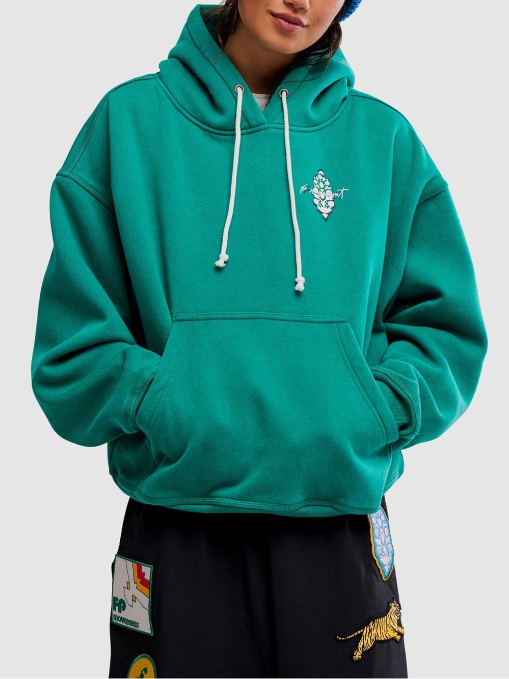 Free People Final Call Logo Hoodie Sweatshirt